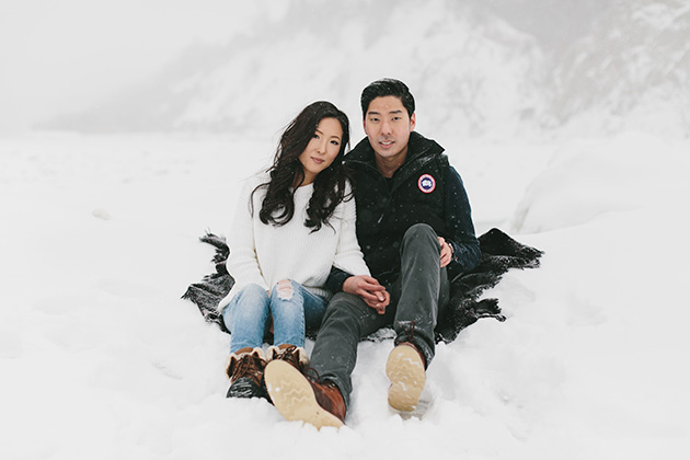 Snowy Engagement Session in Toronto