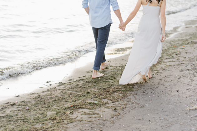Light and airy Scarborough Bluffs engagement session in Toronto