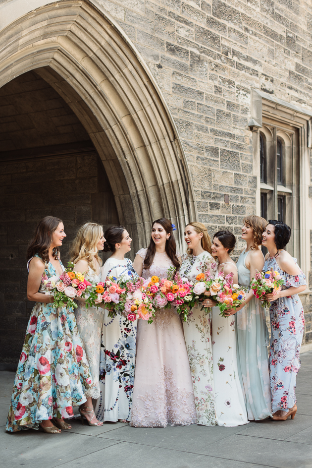 Floral bridesmaid dresses