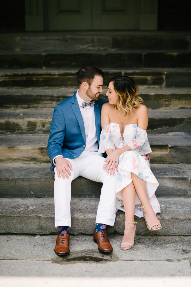 Engagement photos at Osgoode Hall in Toronto