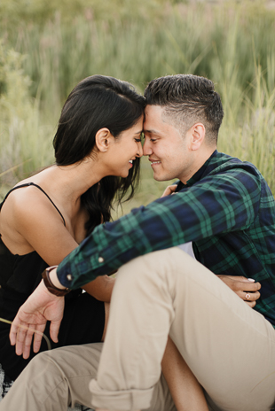 cute picnic engagement session in Toronto