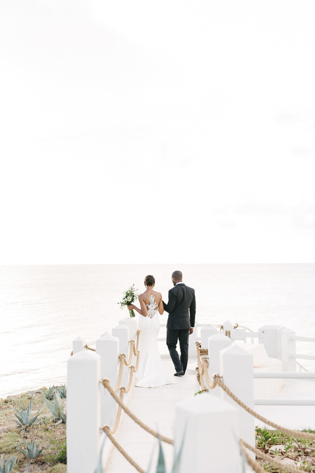 Bride and groom portraits at Four Seasons Anguilla