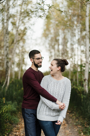 Toronto Island engagement photos in Fall