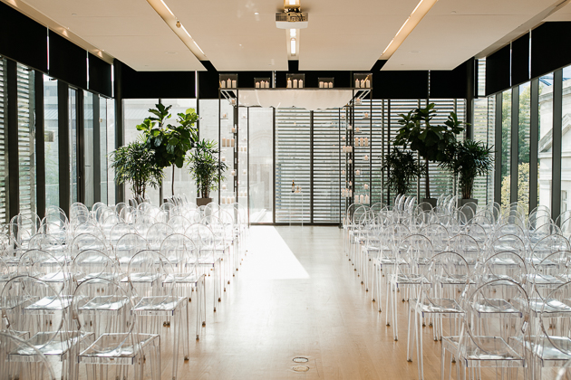 Inside the modern and elegant The Gardiner Museum Wedding