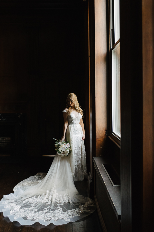 Bridal portraits at One King West Hotel
