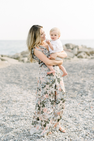 Summer family shoot on a beach in Toronto