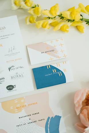 Bright and vibrant wedding invitation set inspiration