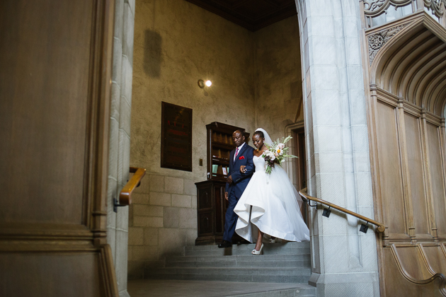 Wedding ceremony at Trinity College Chapel