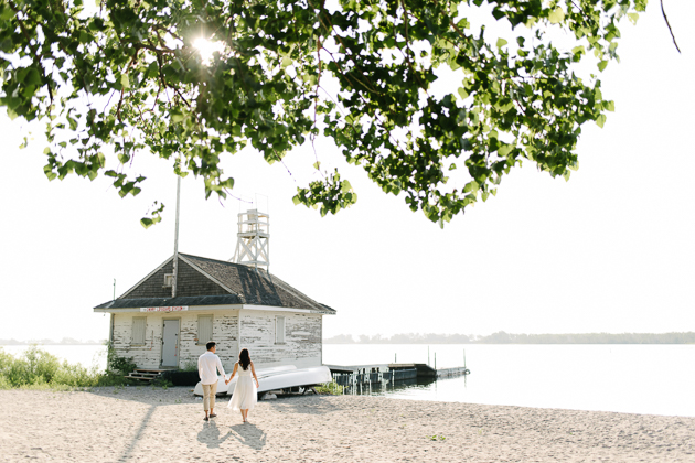 A Sunrise Cherry Beach Engagement Session in Toronto