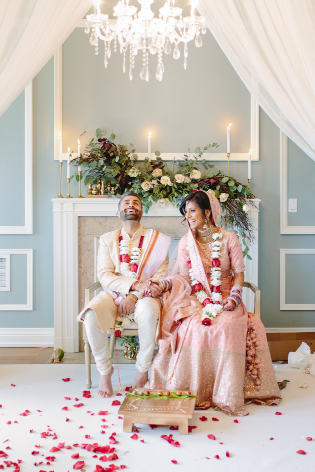 Modern Indian Harding Waterfront Estate wedding