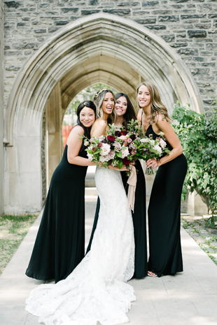 Bridesmaids photo at University of Toronto