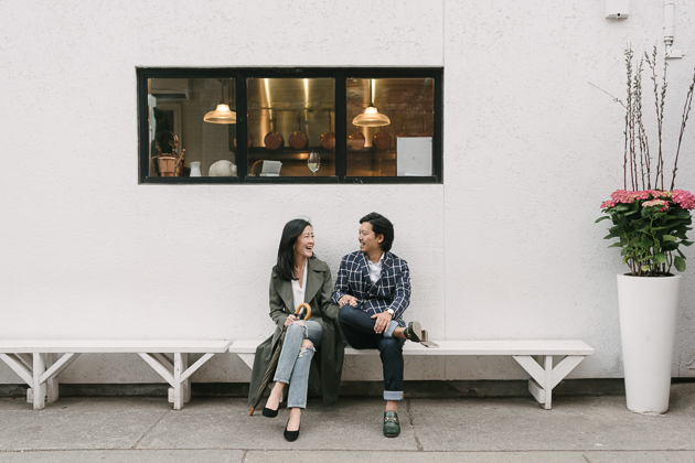 Cute and modern Queen West engagement session