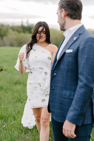 Romantic countryside engagement shoot