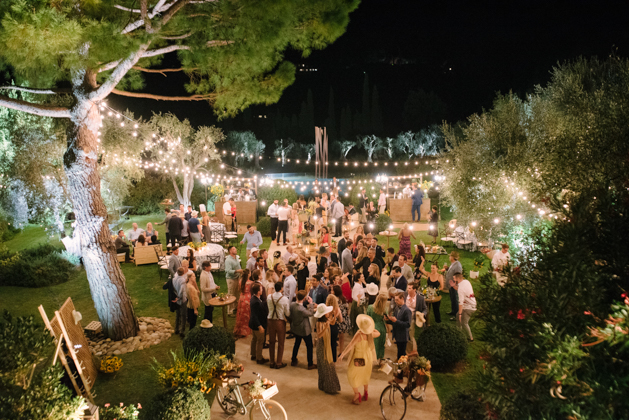 Garden party at the Chateau Saint-Martin, France