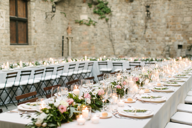 Wedding reception at Castello di Vincigliata