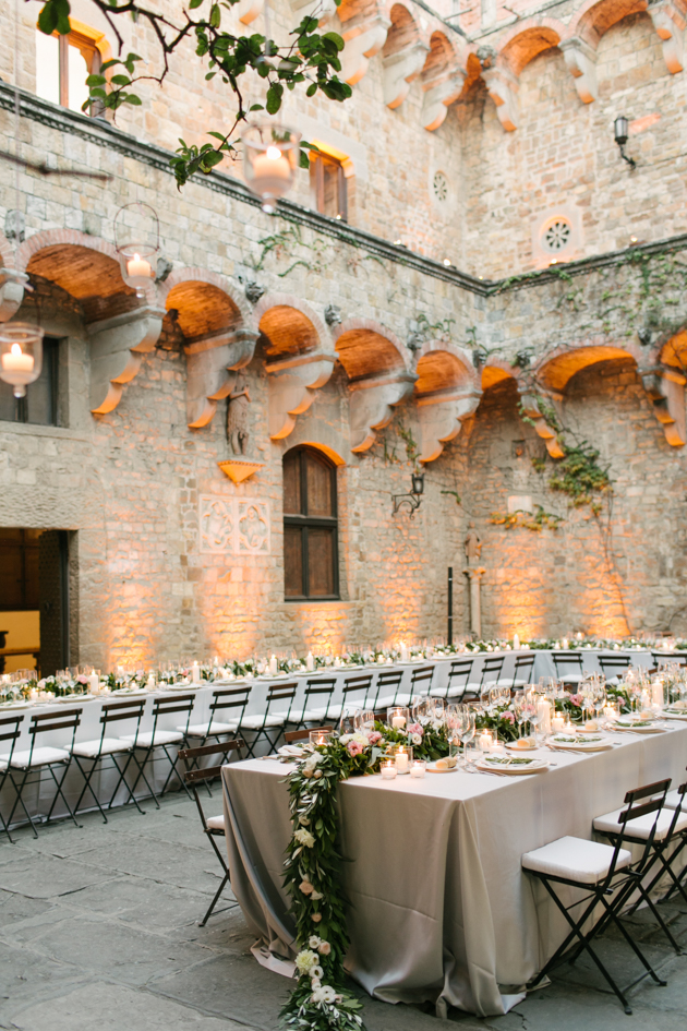 Wedding reception at Castello di Vincigliata